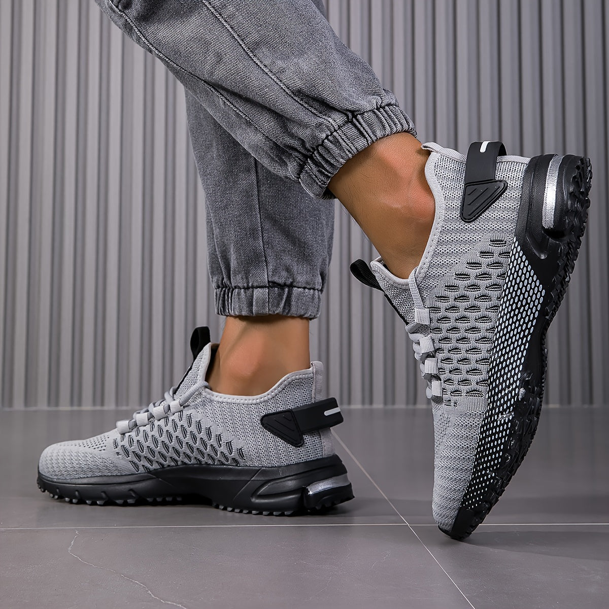 Męskie Wkładane Buty Sportowe z Oddychającym Materiałem