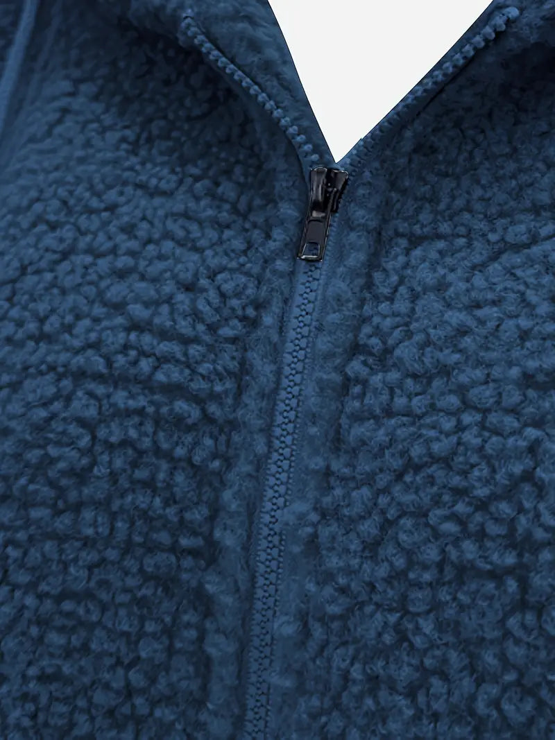 Damska kurtka z miękkiego polaru z kapturem