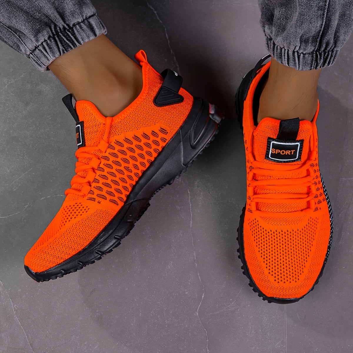 Męskie Wkładane Buty Sportowe z Oddychającym Materiałem