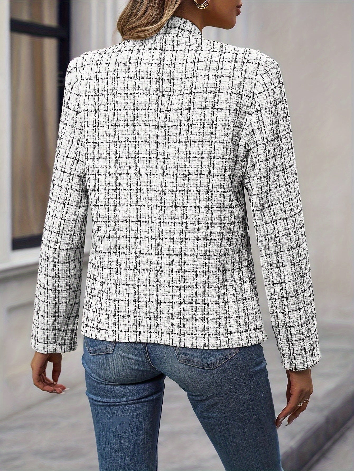 Damska marynarka w stylu tweedowym