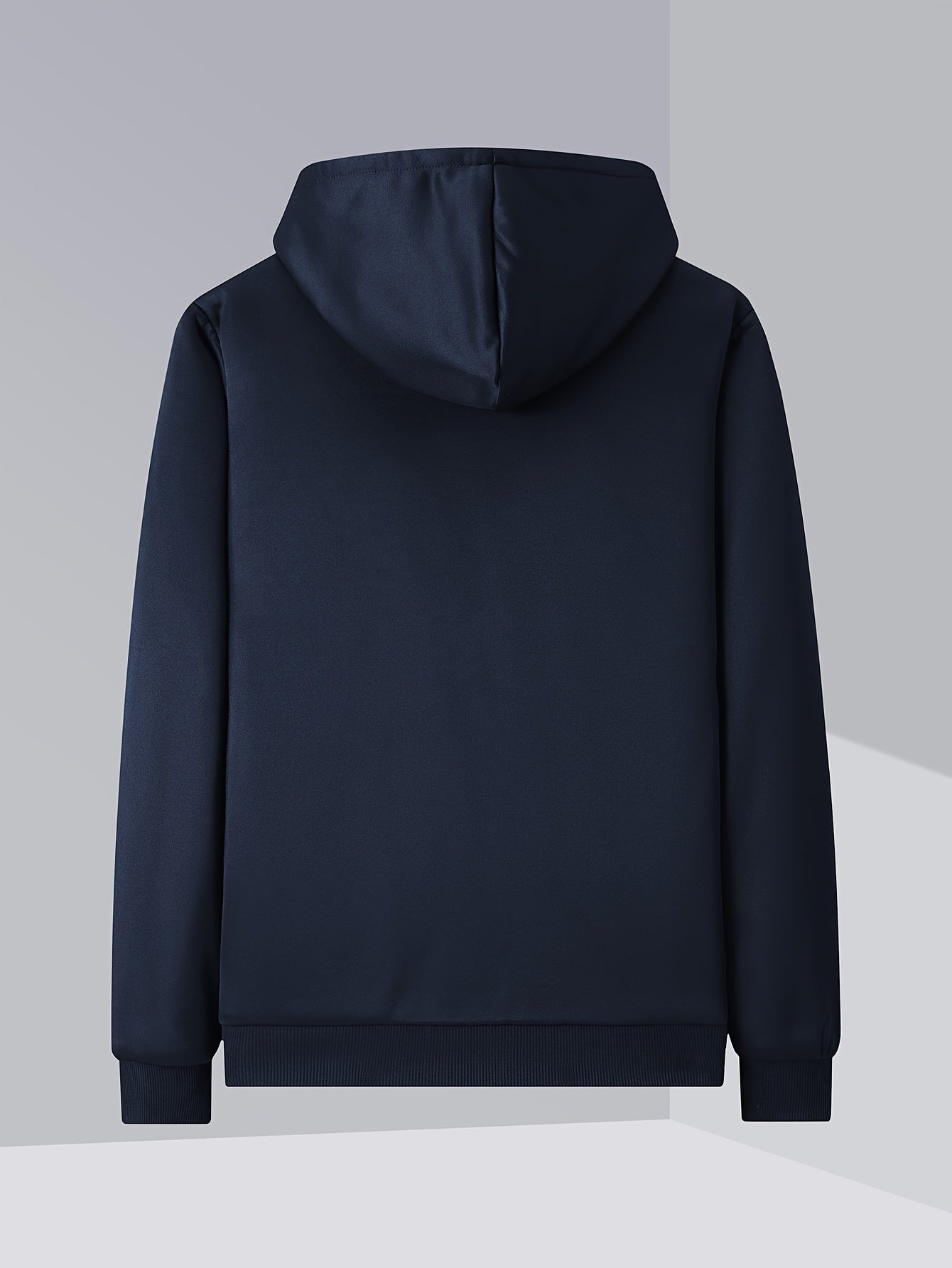 Męska ocieplana bluza z kapturem i zamkiem