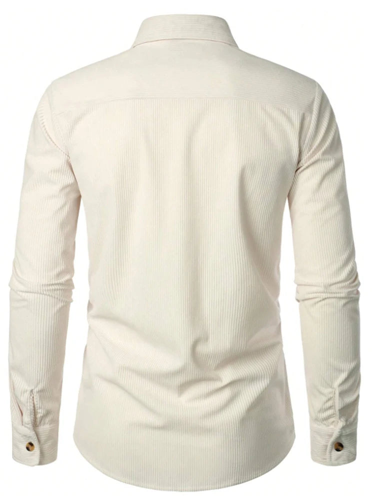 Męska Koszulowa Kurtka z Sztruksu