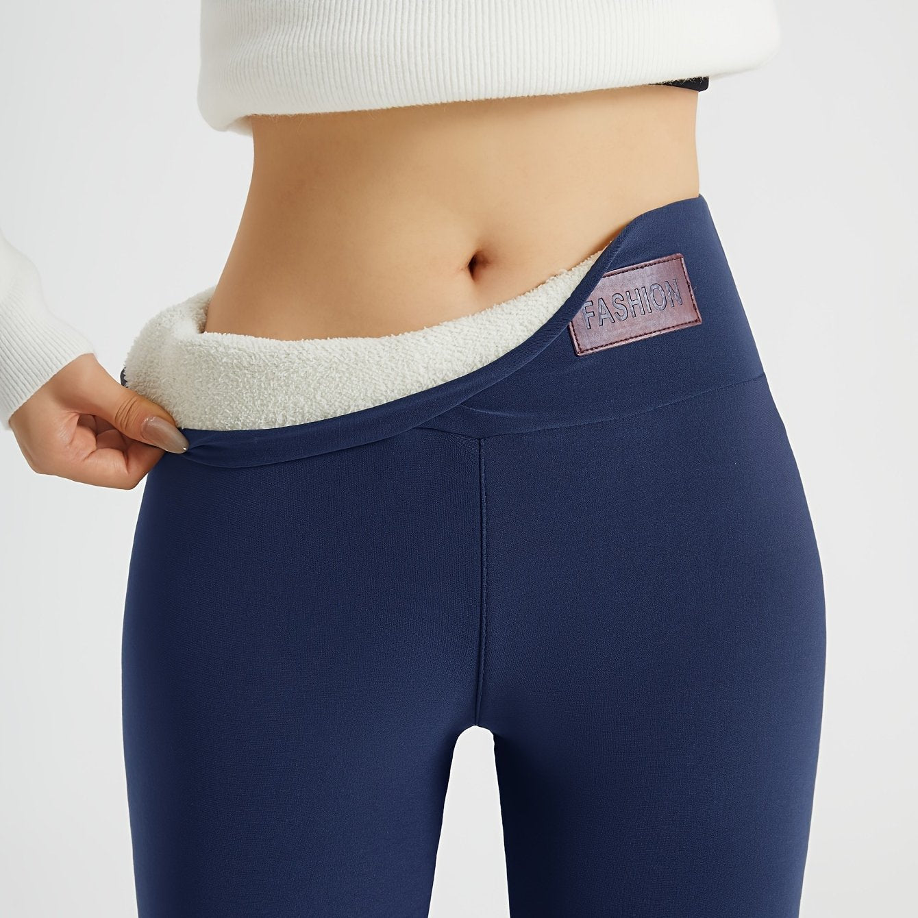 Lorna | Ocieplane legginsy z wysokim stanem 13