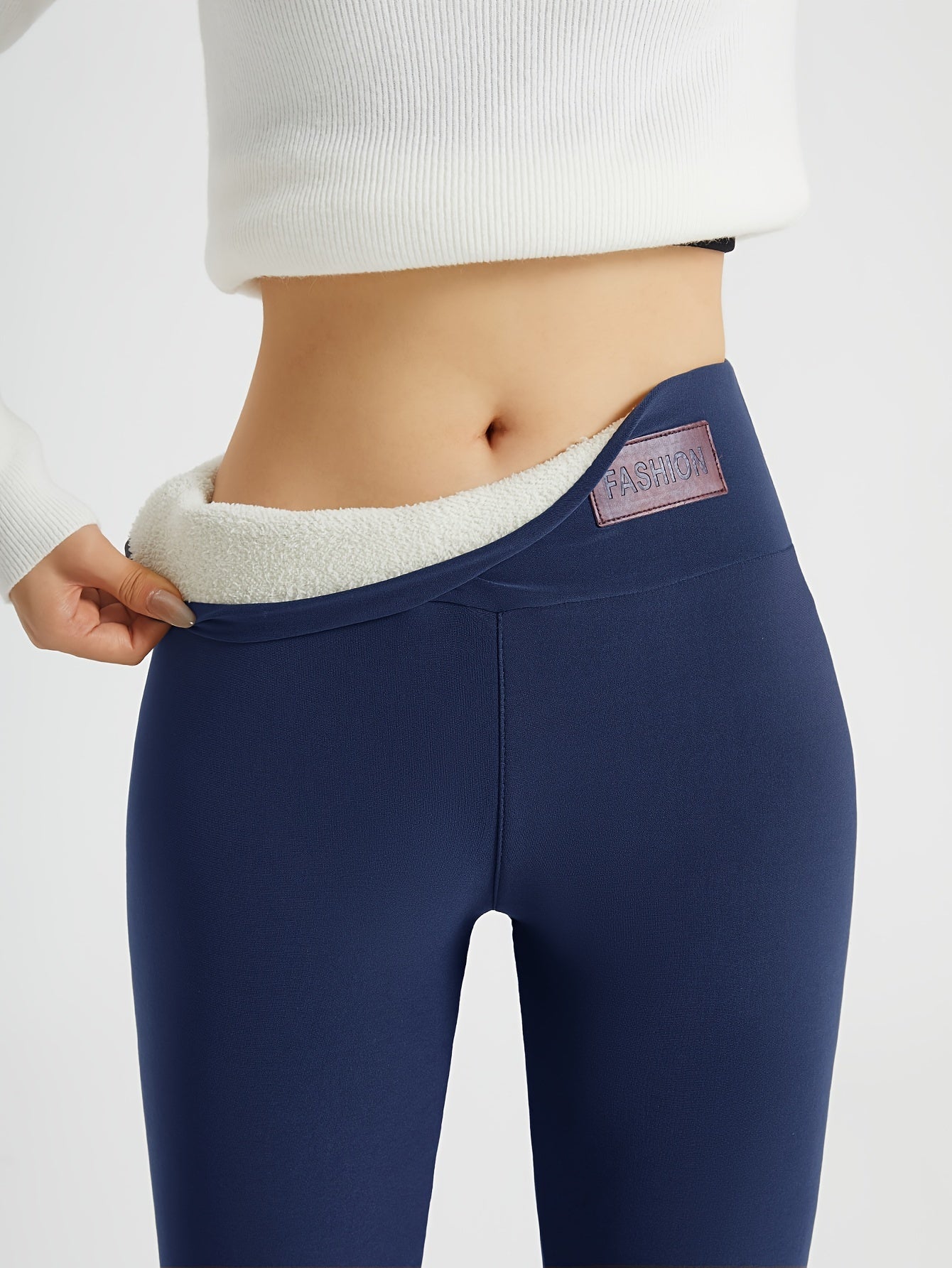 Lorna | Ocieplane legginsy z wysokim stanem 14