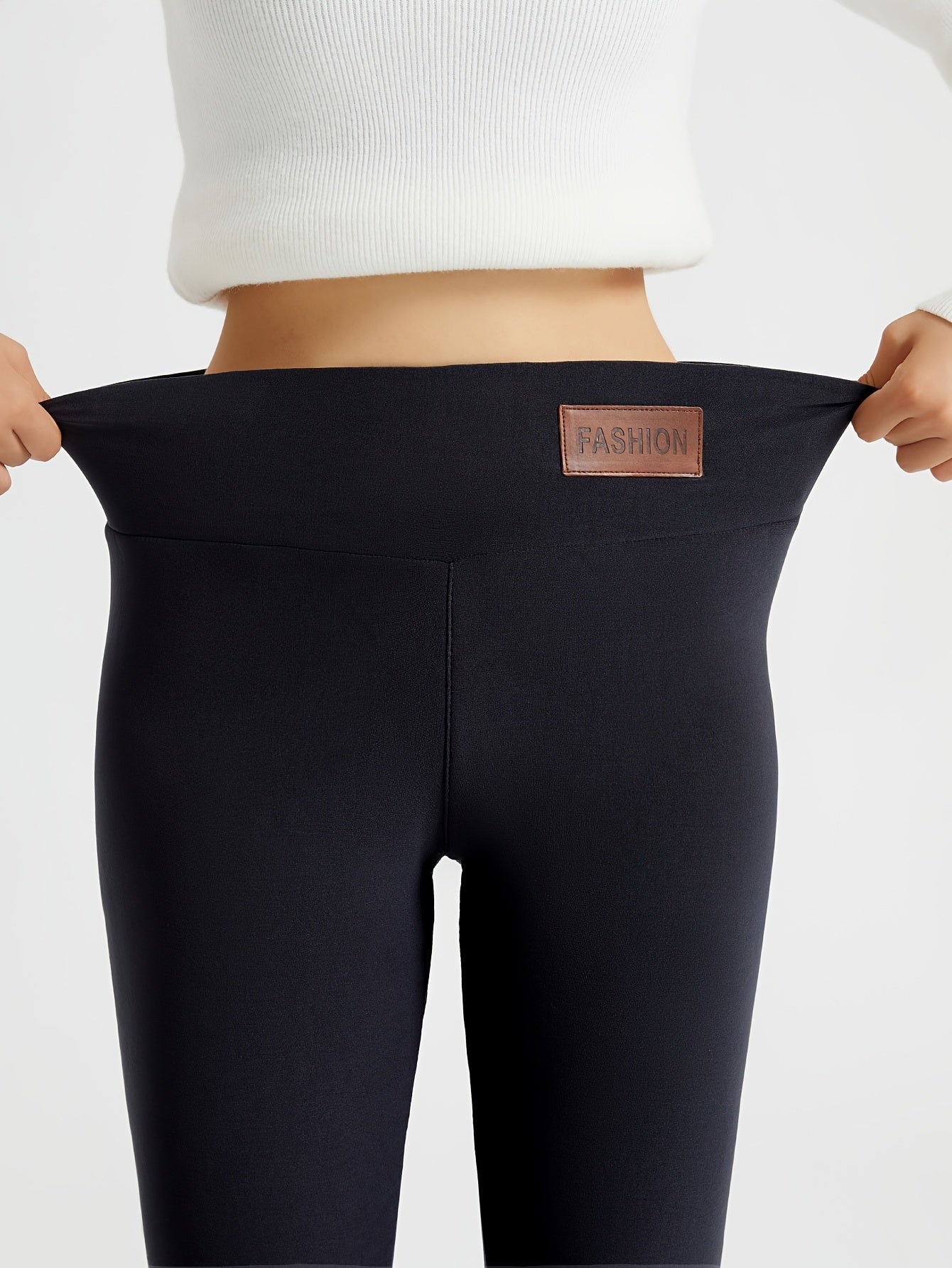 Lorna | Ocieplane legginsy z wysokim stanem 8