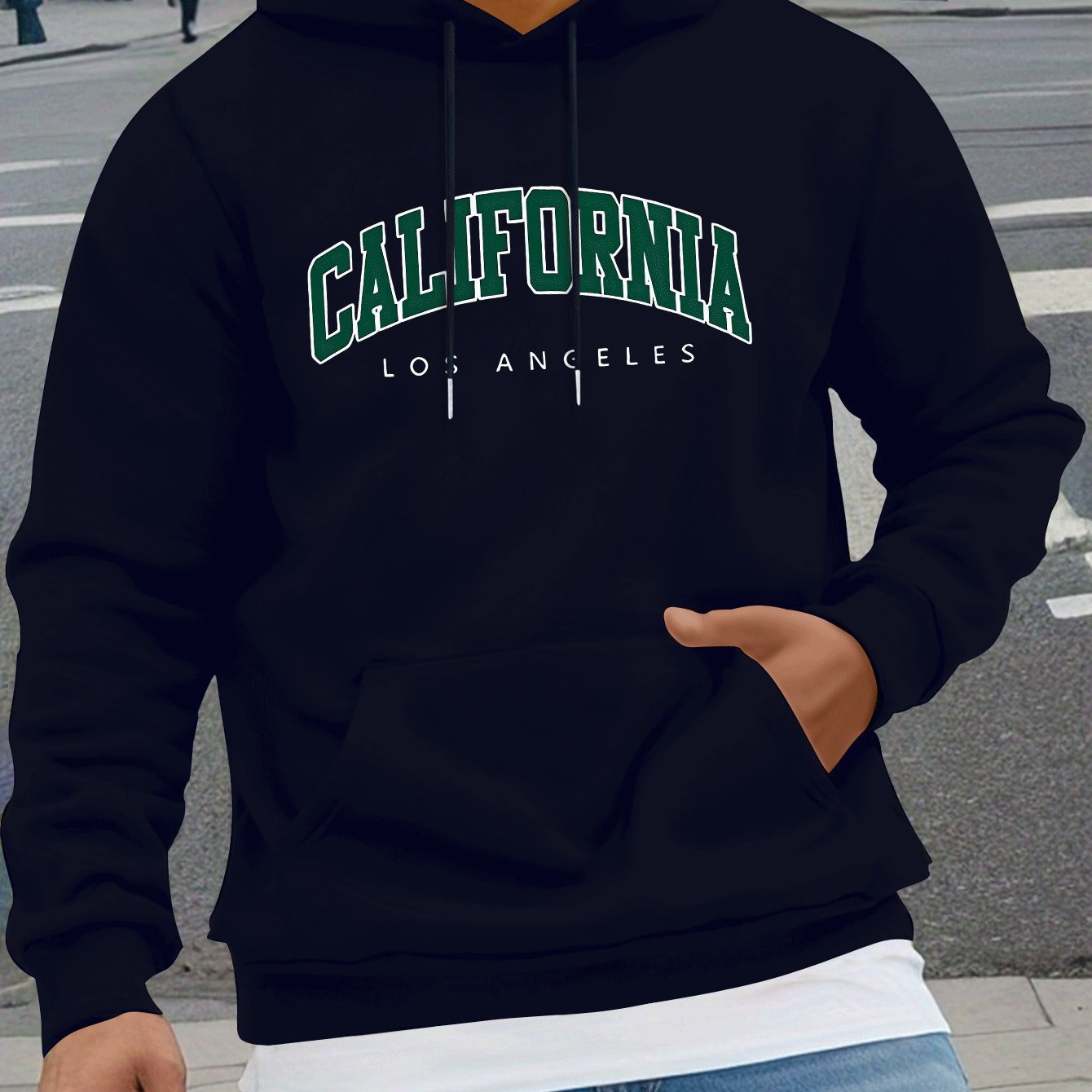 Męska Bluza z Kapturem "California Los Angeles"