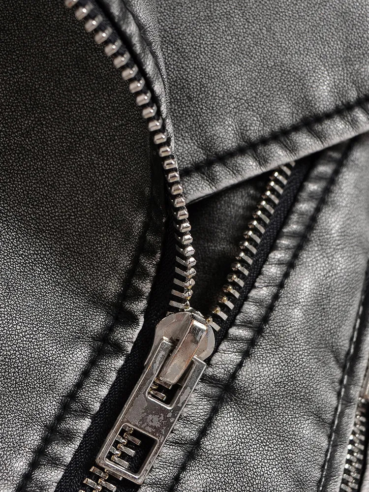 Damska skórzana kurtka ramoneska