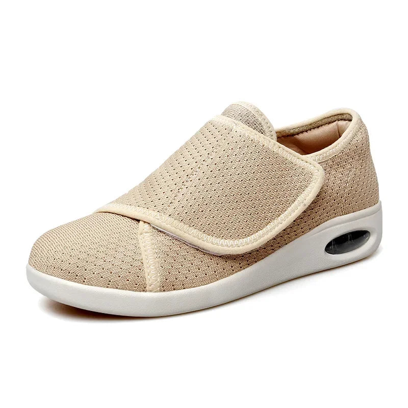 Damskie buty ortopedyczne haluks na rzepy z oddychającą siateczką i amortyzacją