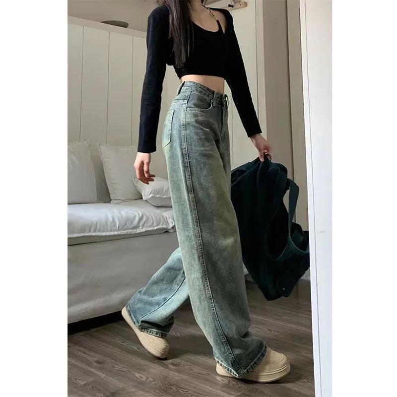 Damskie Jeansy Baggy w stylu Vintage