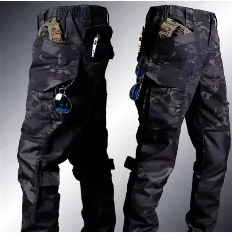 Taktyczny zestaw odzieży męskiej – bluza i spodnie bojówki w kamuflażu