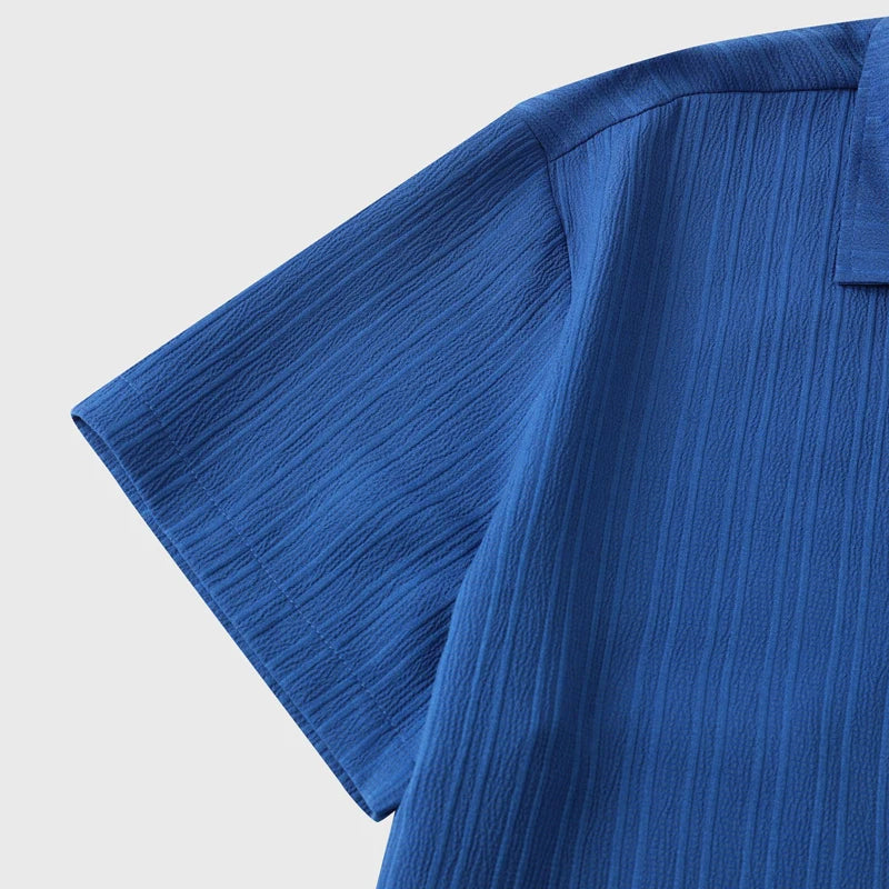 Męska Koszula z Bawełny i Lnu