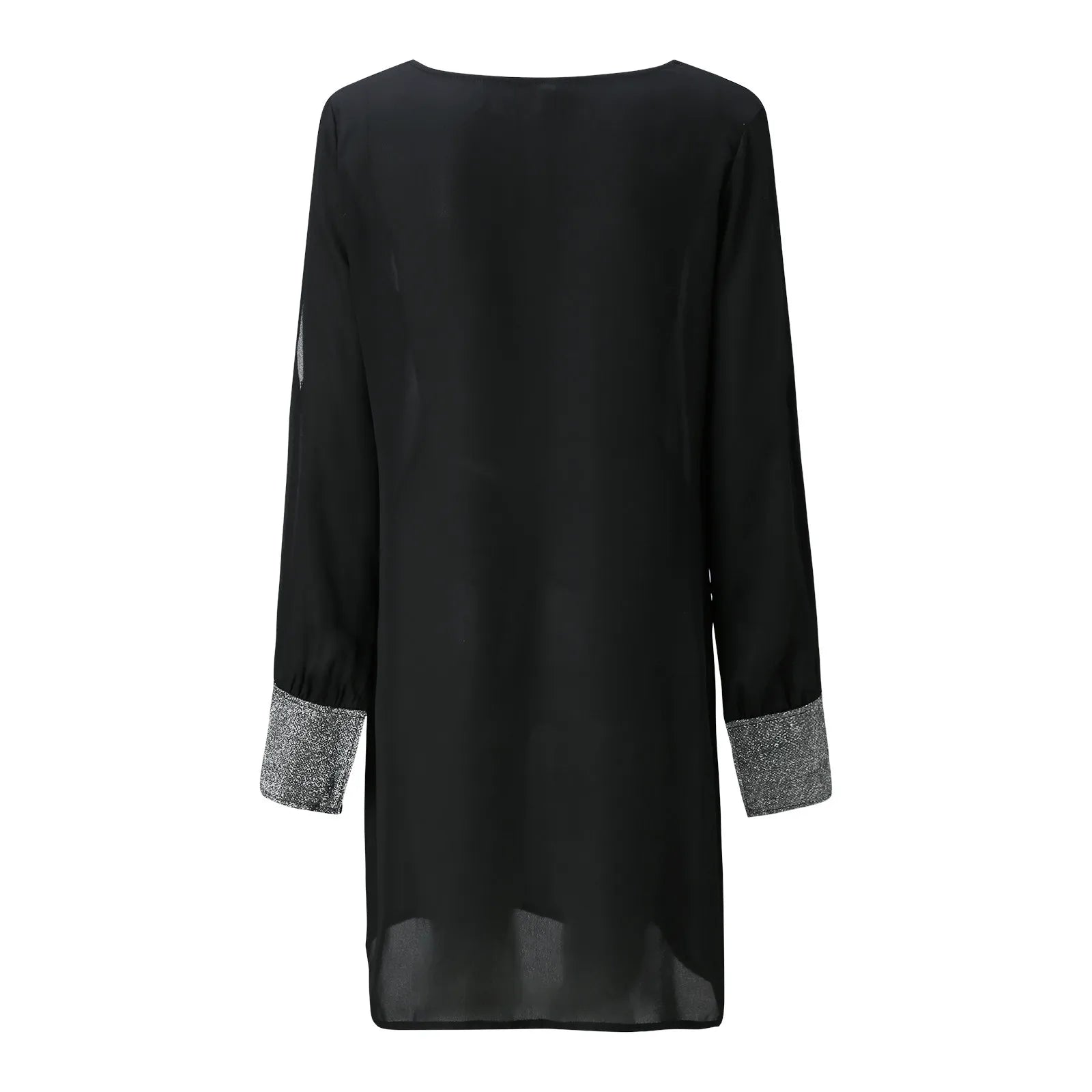 Elegancka Sukienka z Błyszczącymi Akcentami