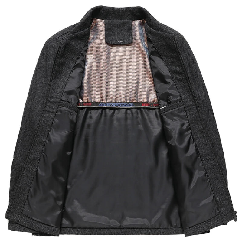 Męska Elegancka Kurtka z Prostym Fasonem