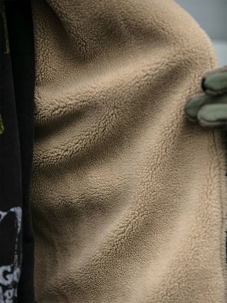 Męska kurtka zimowa z podszewką sherpa – ciepła i solidna na chłodne dni