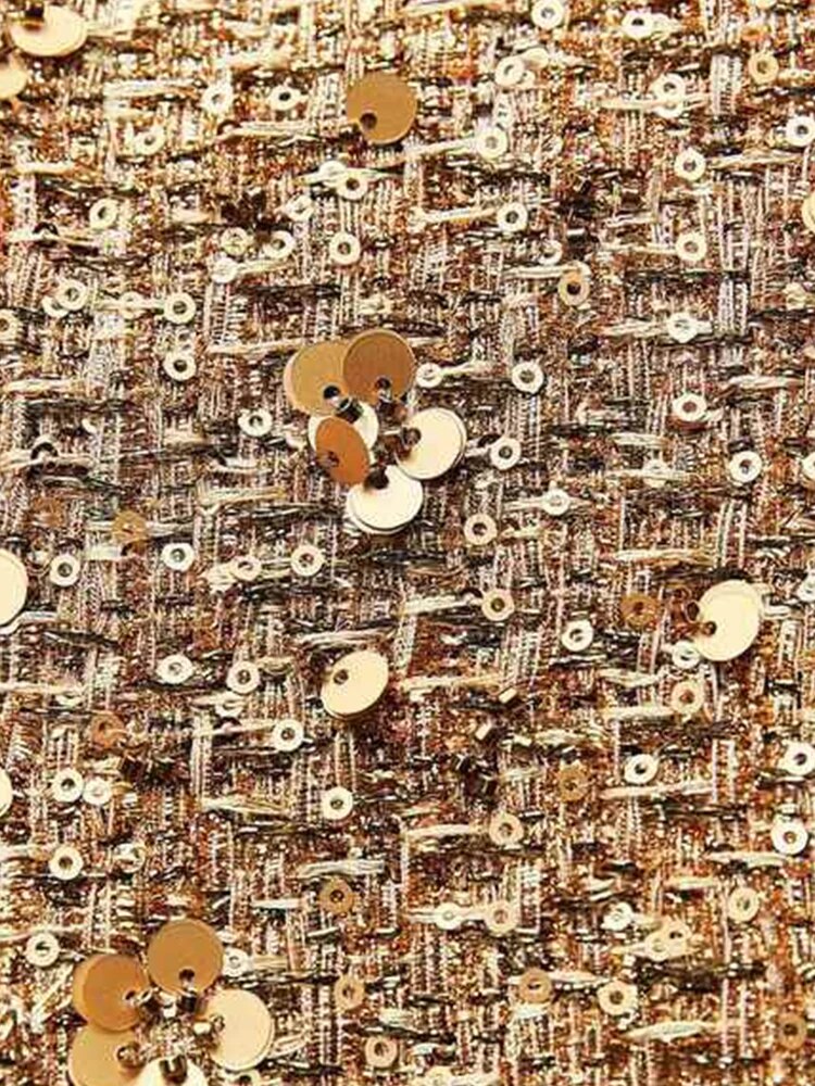 Damska złota cekinowa kurtka