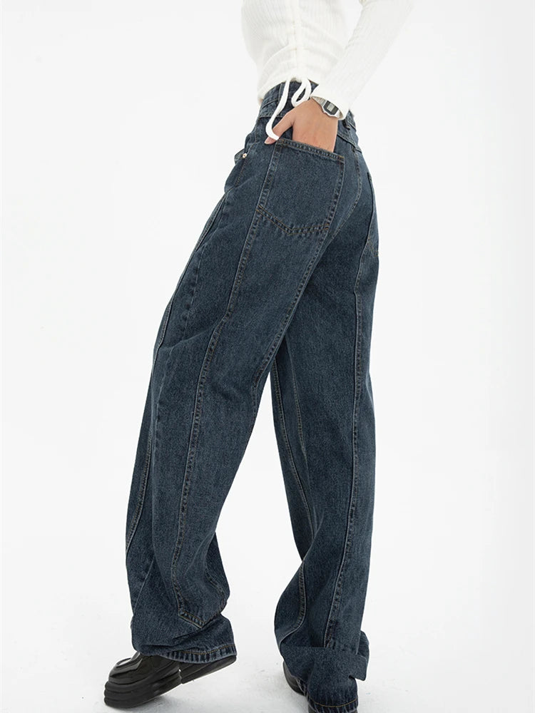 Damskie Baggy Jeansy typu Wide-Leg