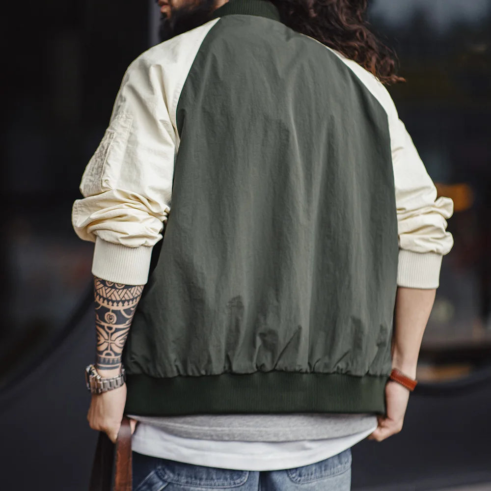 Męska kurtka bomberka dwukolorowa – lekka i stylowa na sezon przejściowy