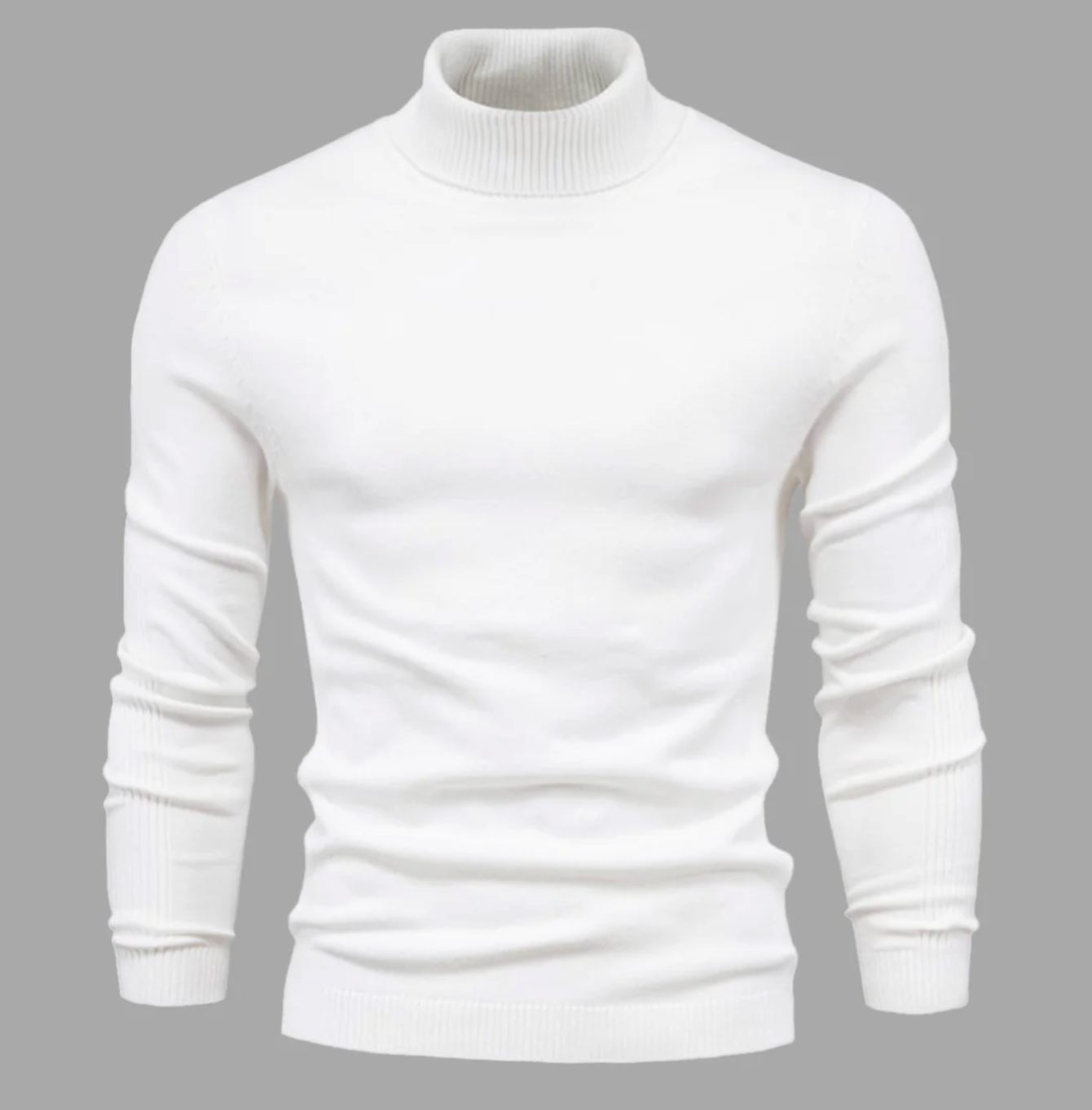 Męski golf bawełniany – elegancki sweter z długim rękawem na jesień i zimę