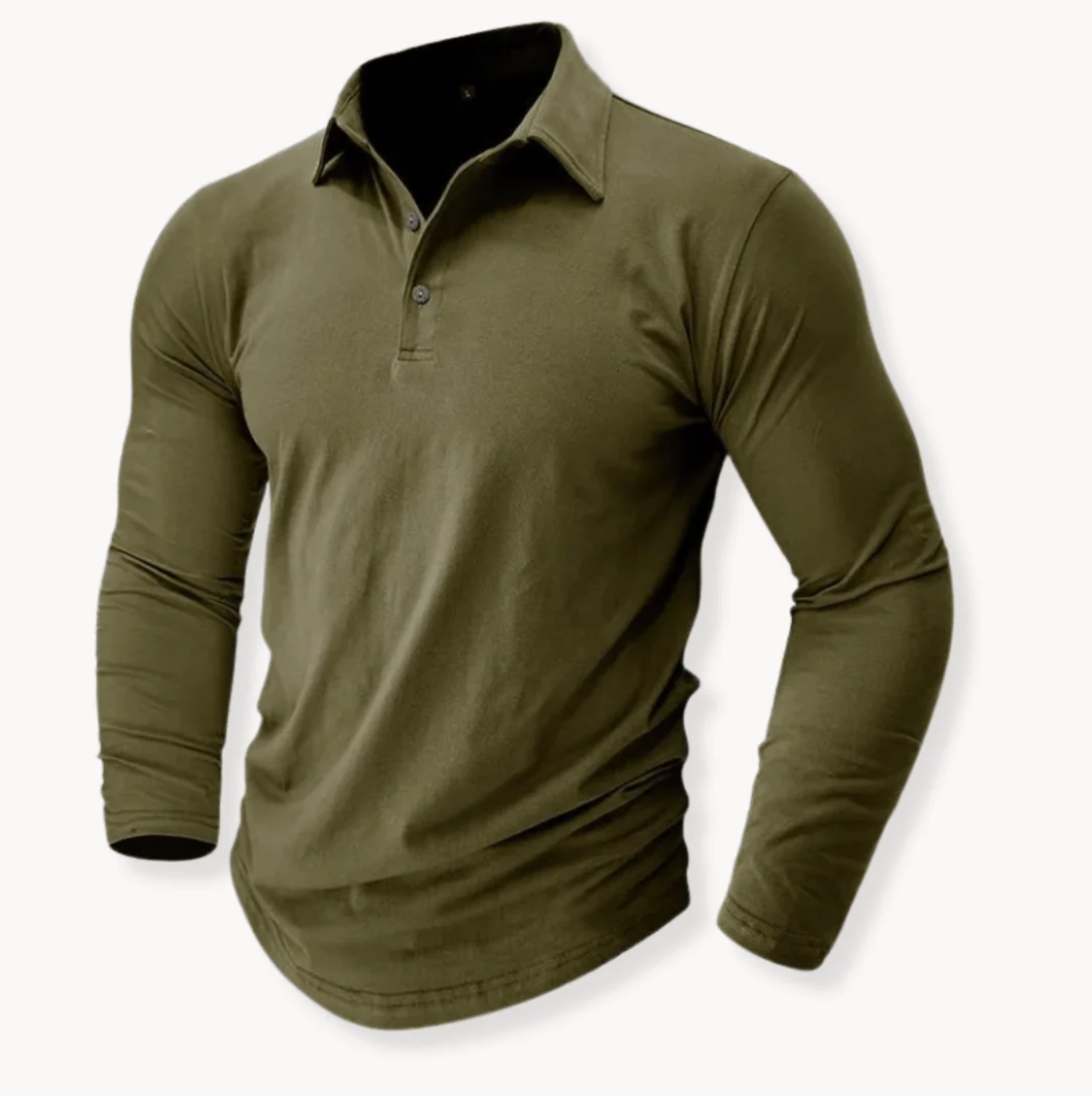 Męska Koszulka Polo Slim Fit z Długim Rękawem