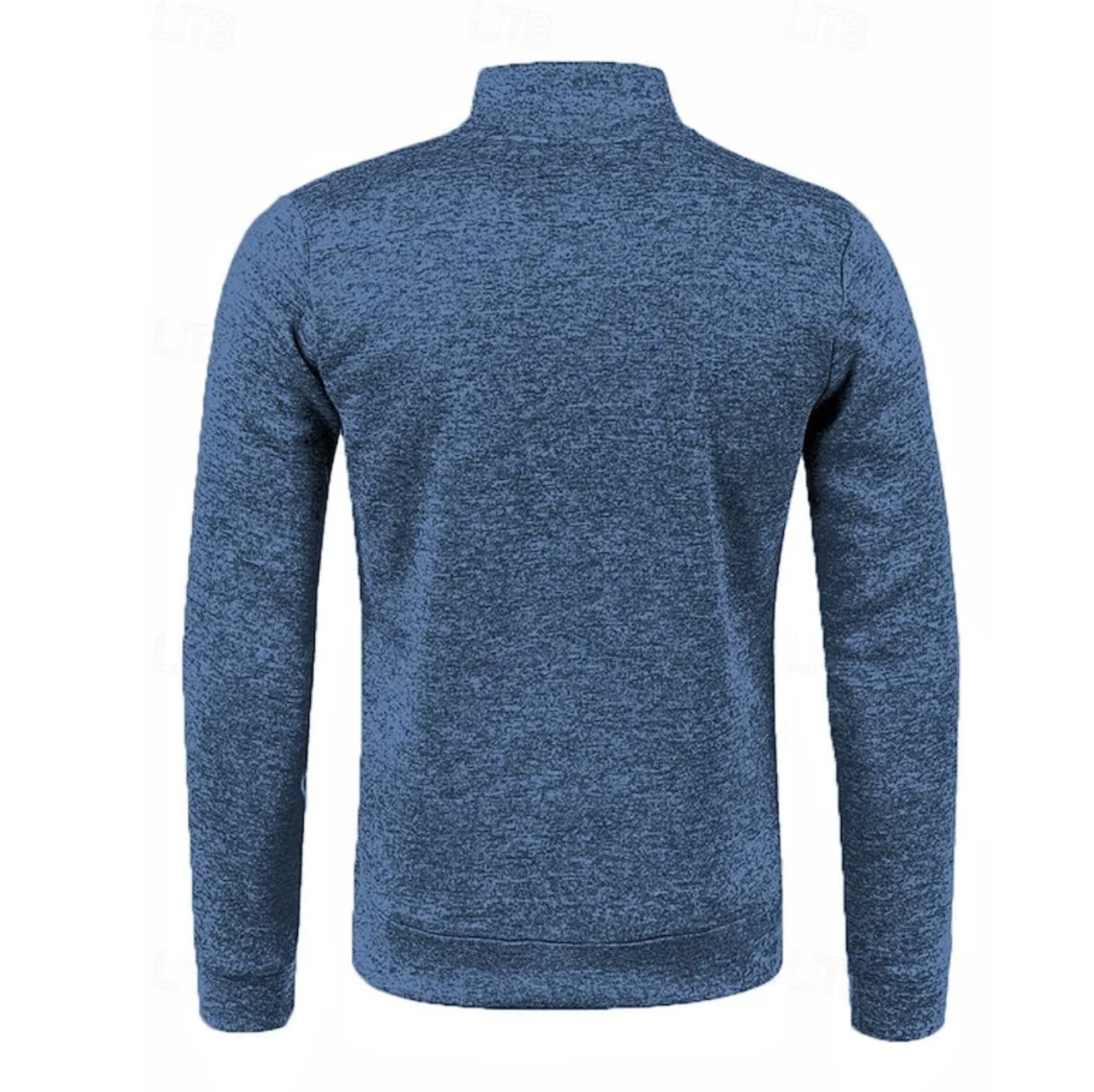 Męski Sweter Rozpinany ze Stójką i Zamkiem