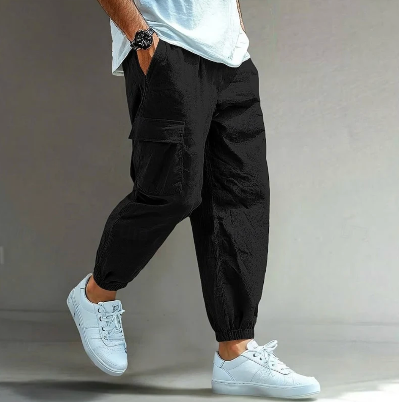 Męskie Spodnie Cargo Joggery
