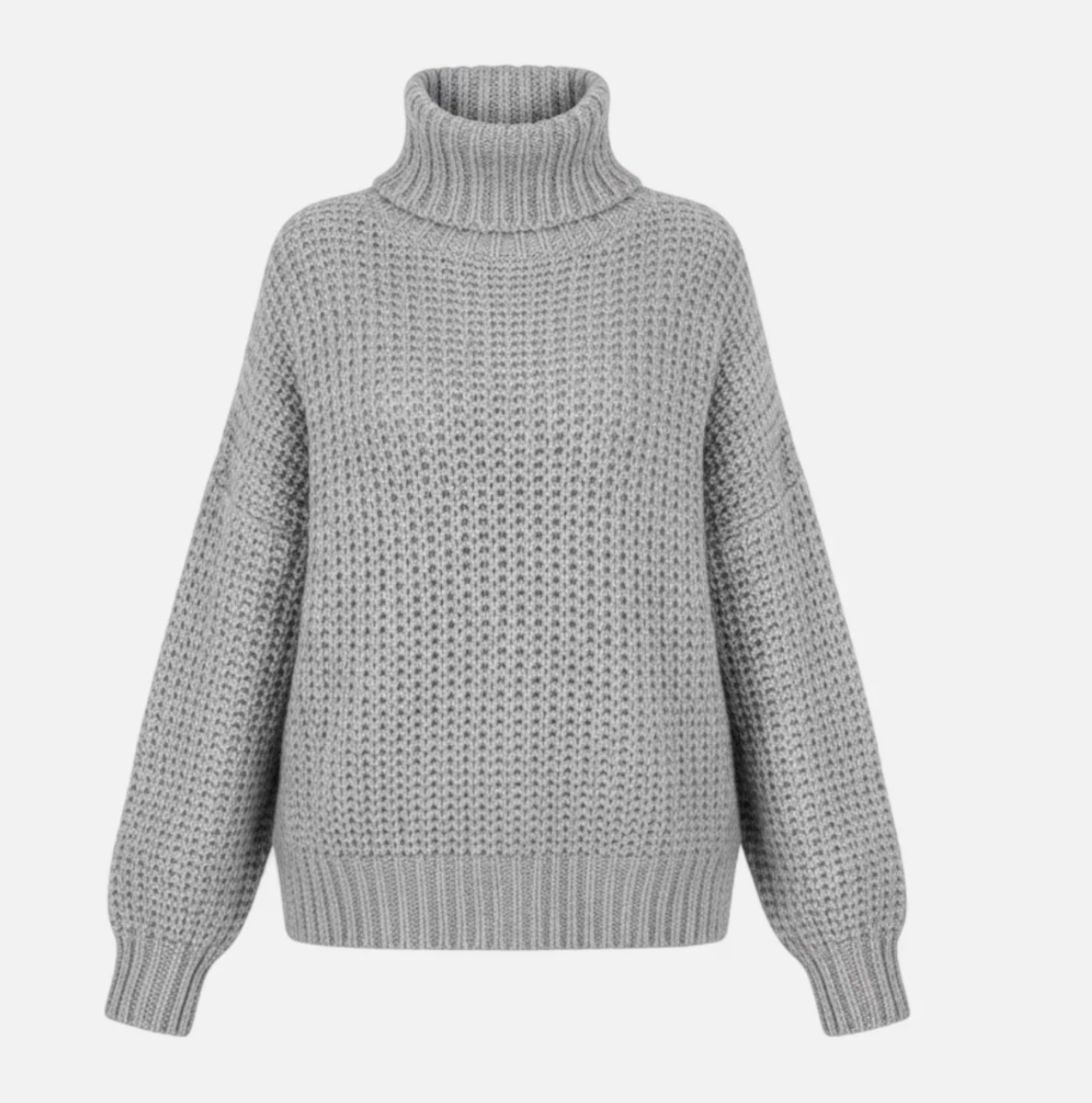 Damski sweter z golfem oversize