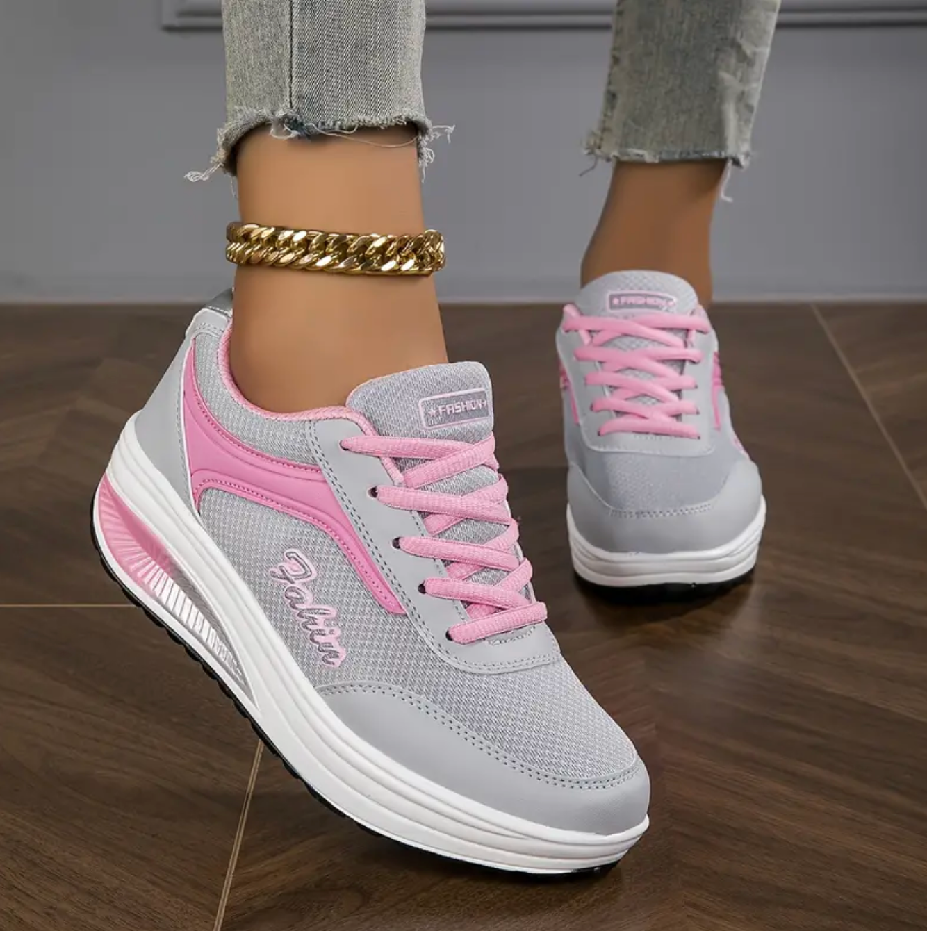 Damskie Sneakersy na Amortyzowanej Podeszwie