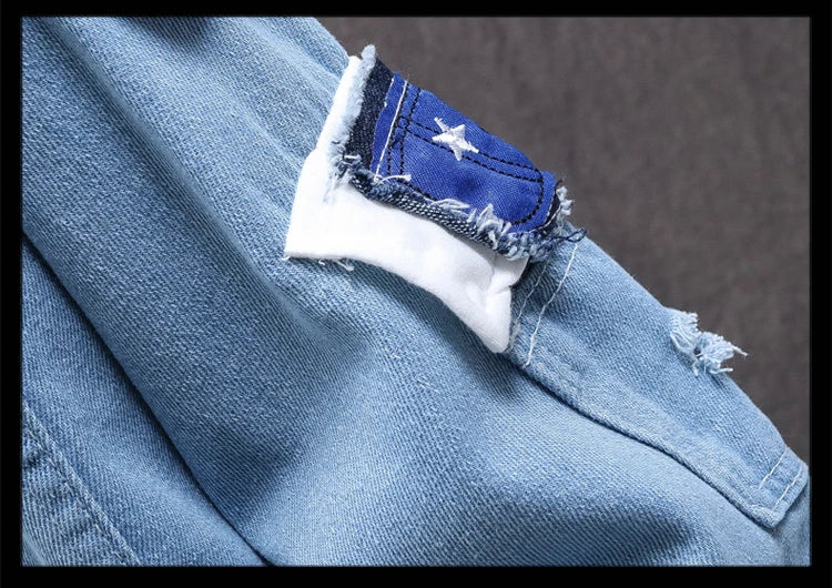 Męska kurtka dżinsowa z kapturem