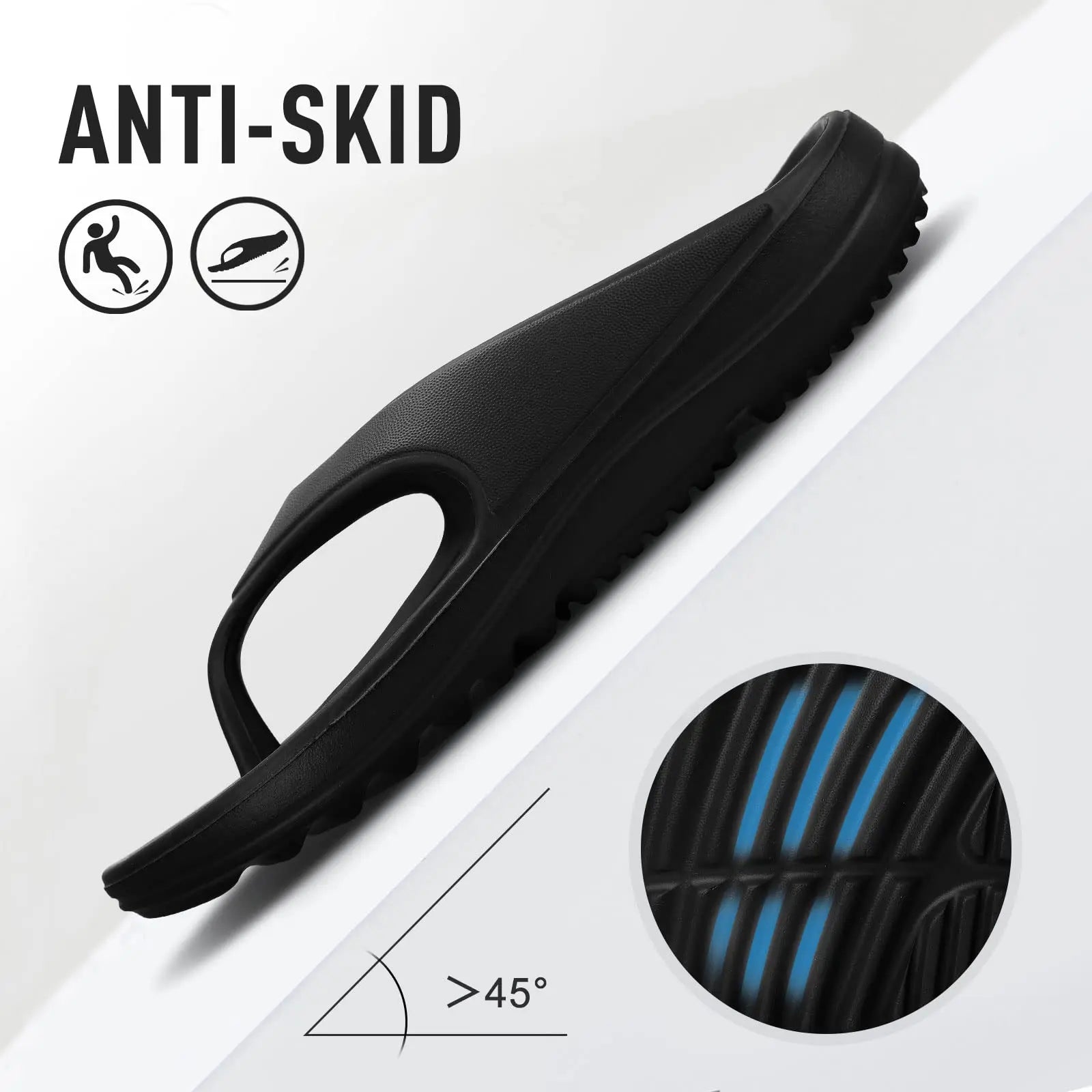 Damskie japonki ortopedyczne z grubą, amortyzującą podeszwą