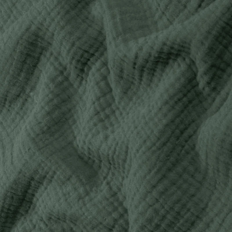 Muślinowa sukienka midi z guzikami i paskiem – z dekoltem V i krótkim rękawem