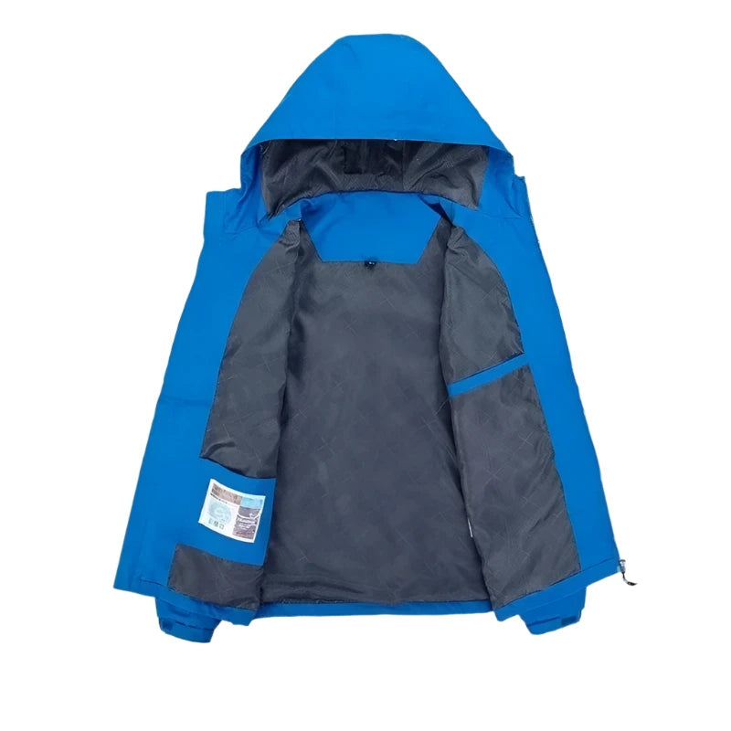 Męska kurtka przeciwdeszczowa z kapturem