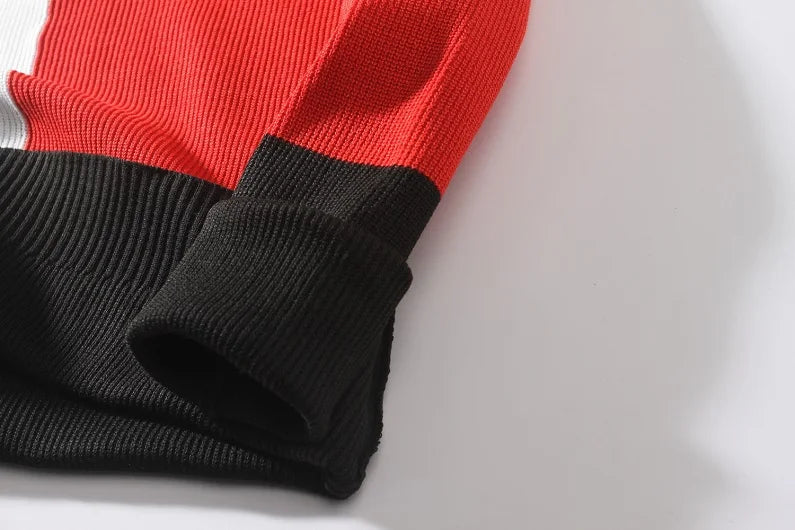 Sweter Męski z Geometrycznym Wzorem