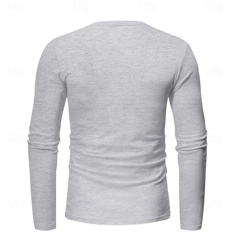 Sheldon | Klasyczna koszulka Henley z długim rękawem 7