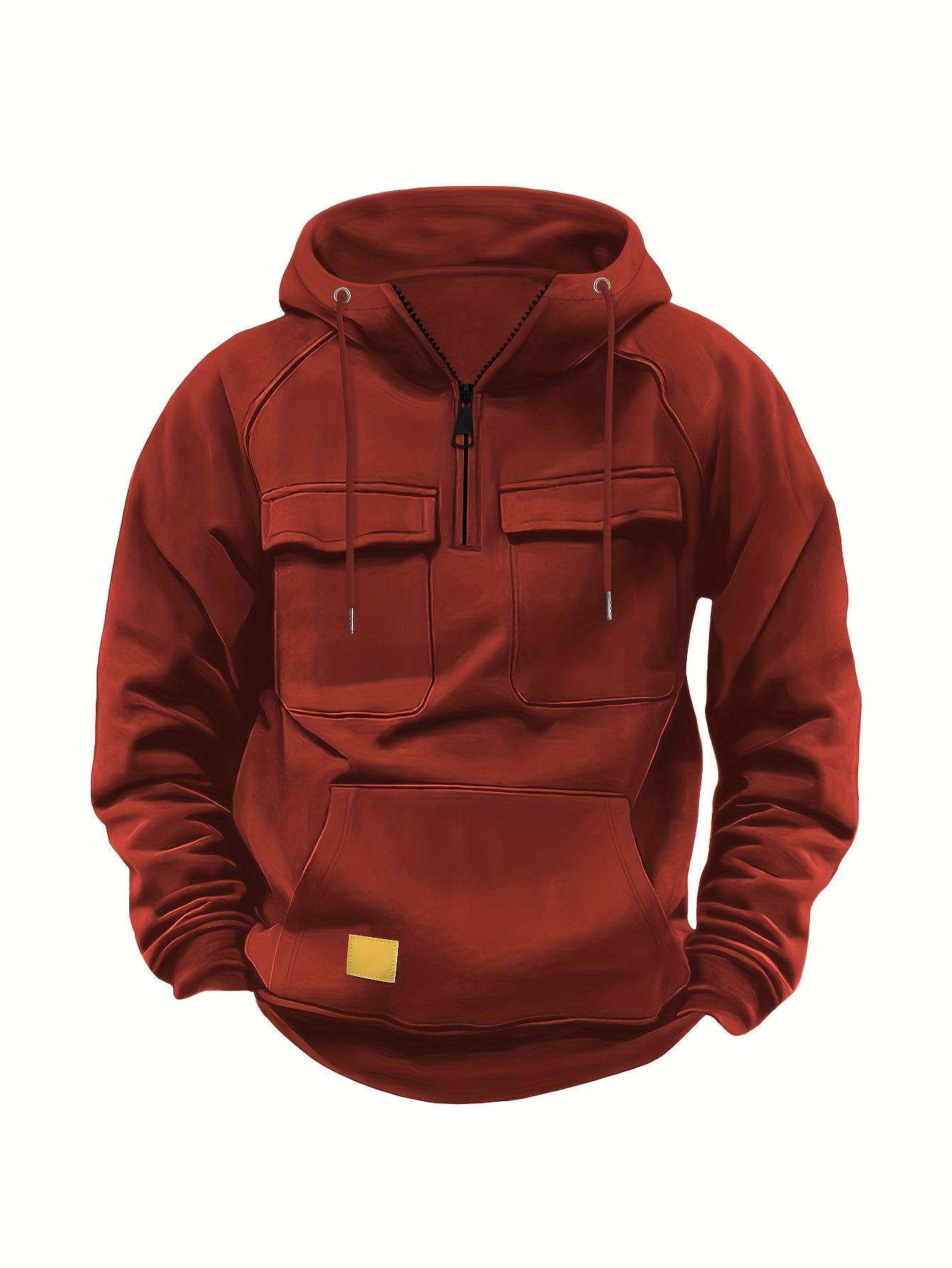 Męska bluza taktyczna z kapturem i kieszeniami cargo