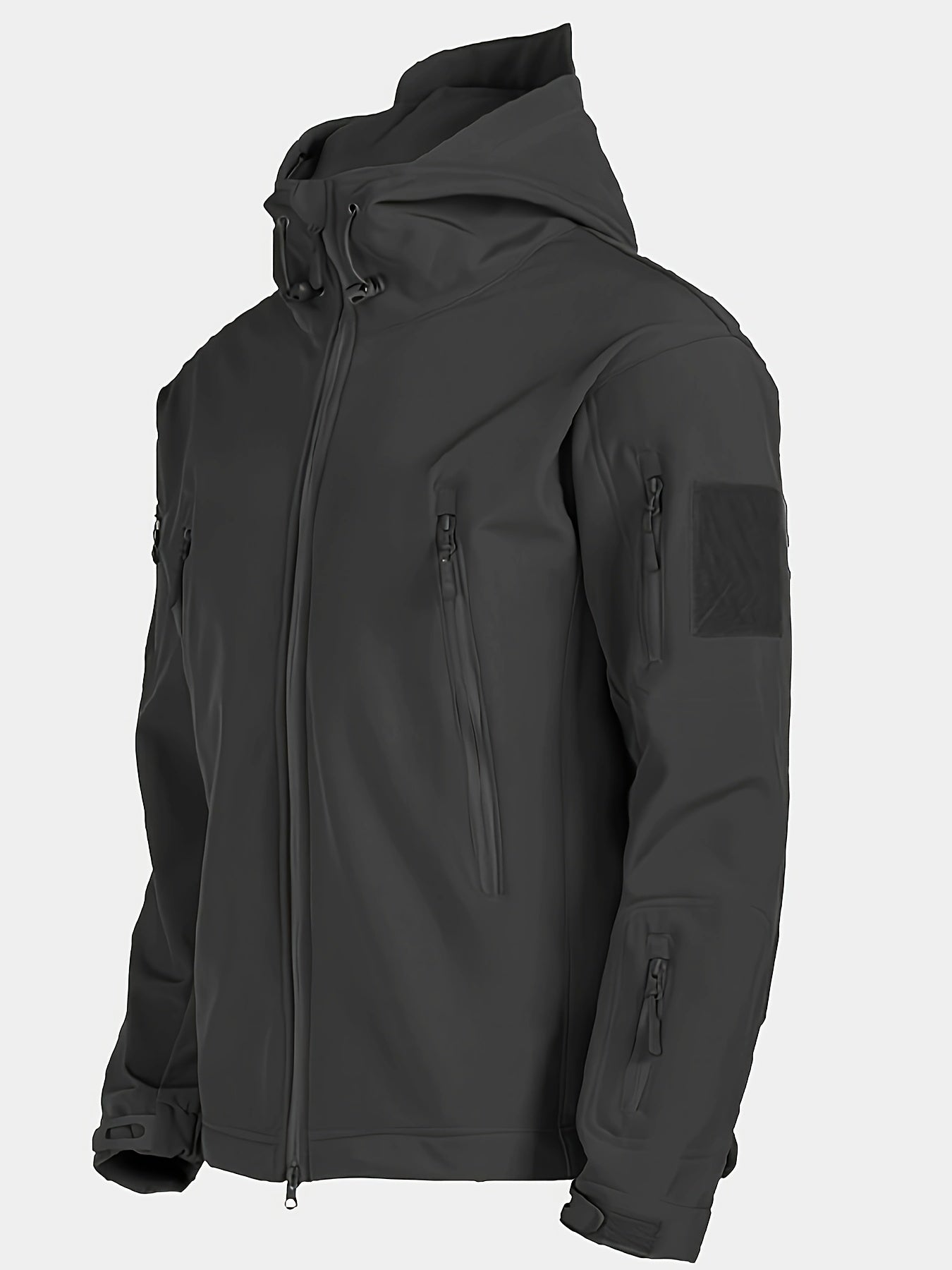 Męska kurtka taktyczna z kapturem w stylu militarnym