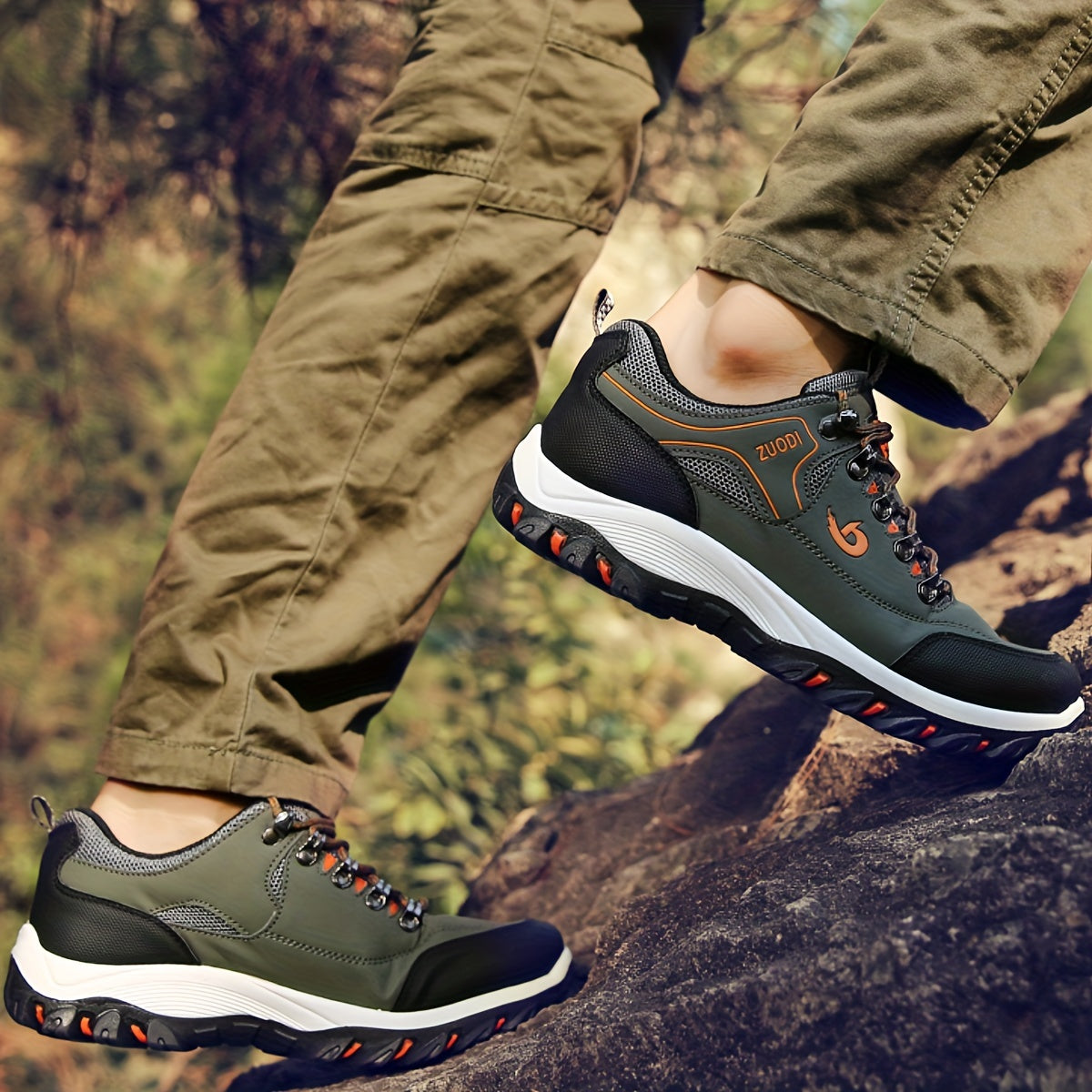 Męskie Buty Trekkingowe z Wzmocnioną Podeszwą