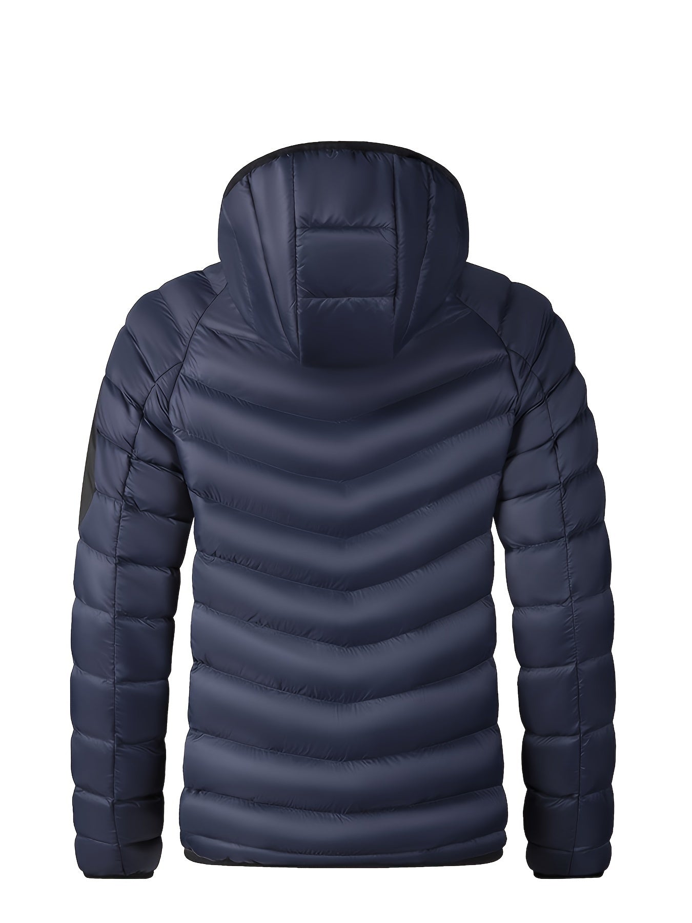 Męska lekka puchowa kurtka z kapturem