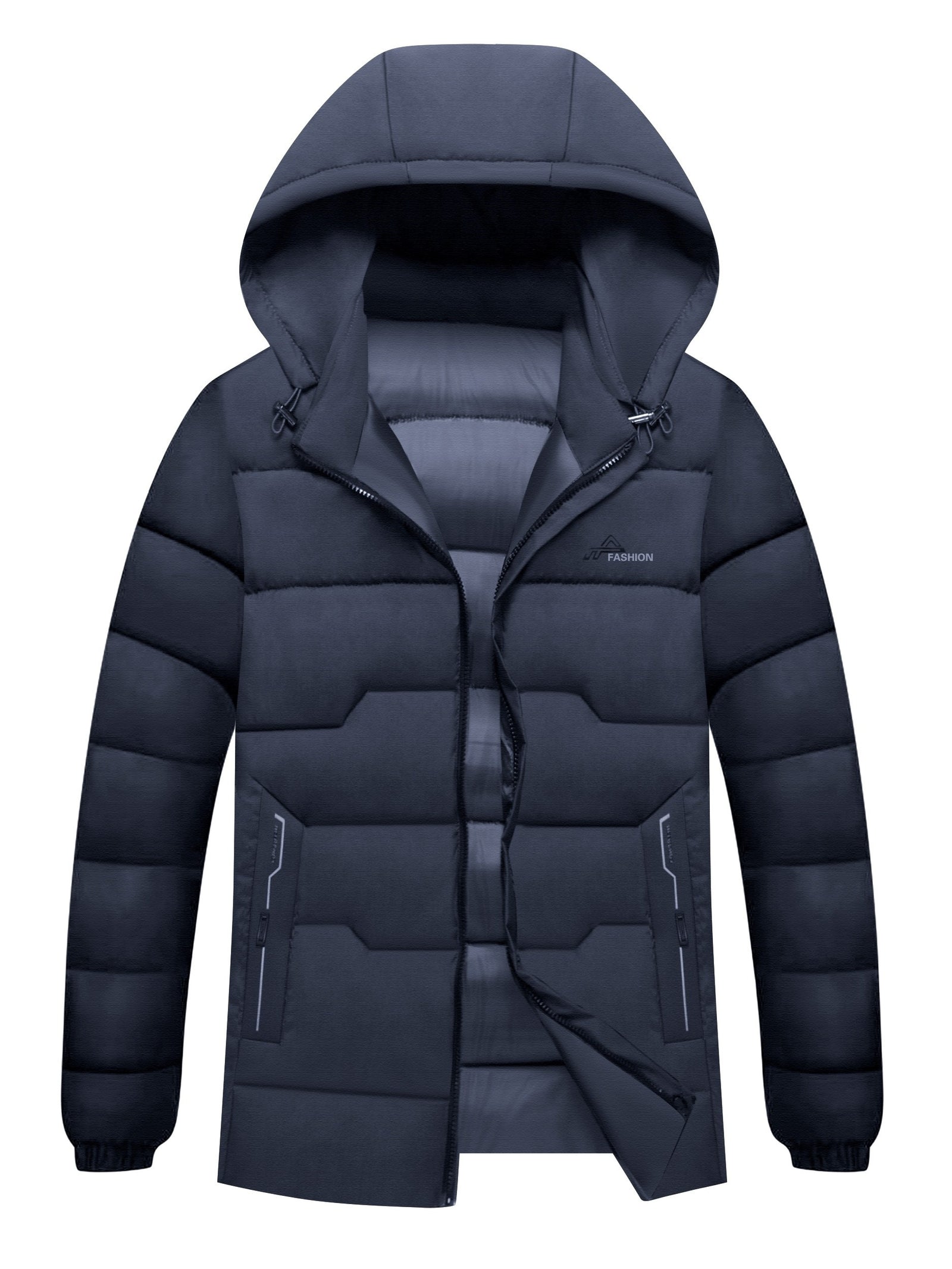 Męska zimowa kurtka puchowa z kapturem