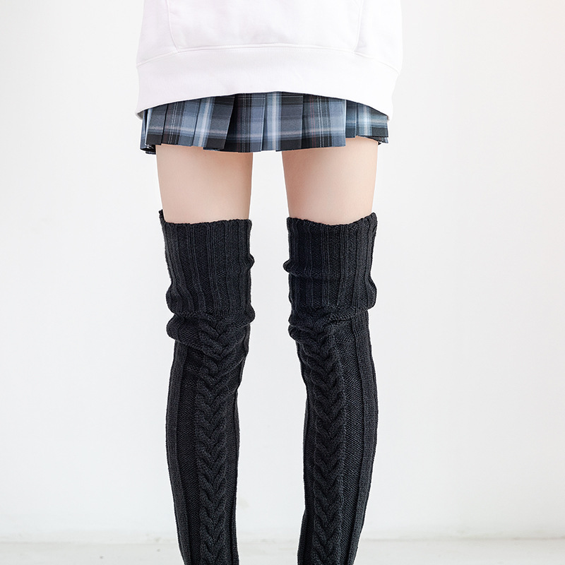 Ciepłe pończochy zakolanówki wełniane Windy