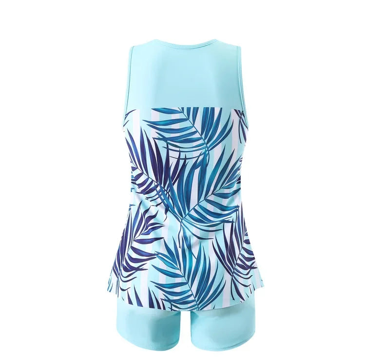 Dwuczęściowy kostium kąpielowy z topem i szortami