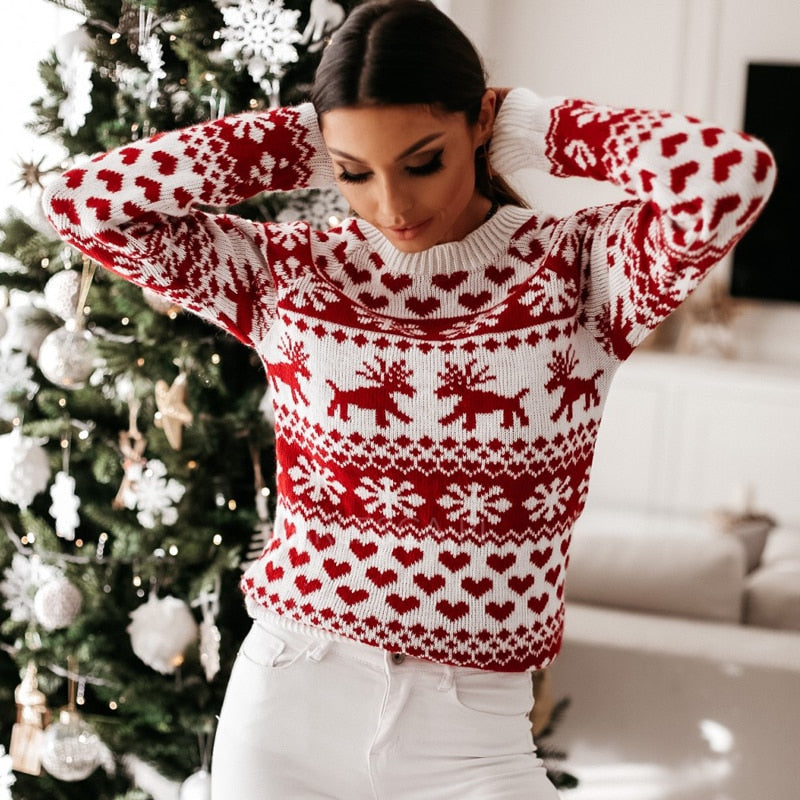 Zimowy Sweter Damski SnowFlake