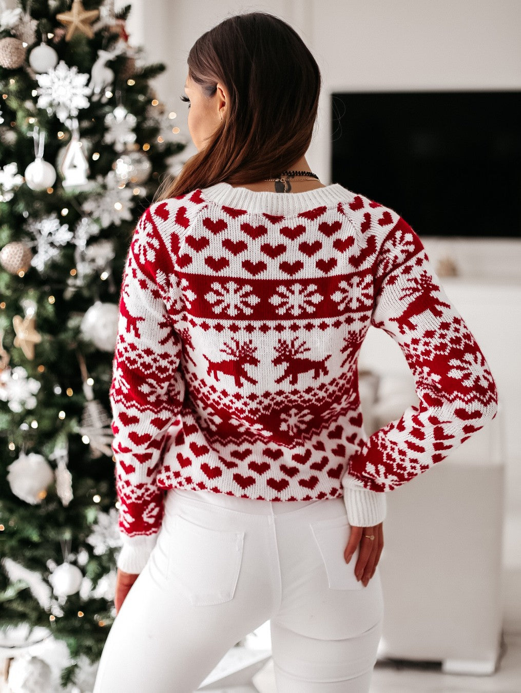 Zimowy Sweter Damski SnowFlake