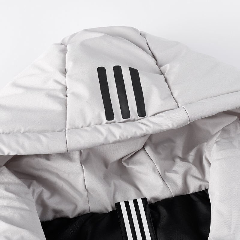 Męska pikowana kamizelka ocieplana bezrękawnik z kapturem