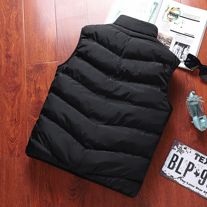 Męska pikowana kamizelka ocieplana – bezrękawnik z miękką podszewką i zamkiem