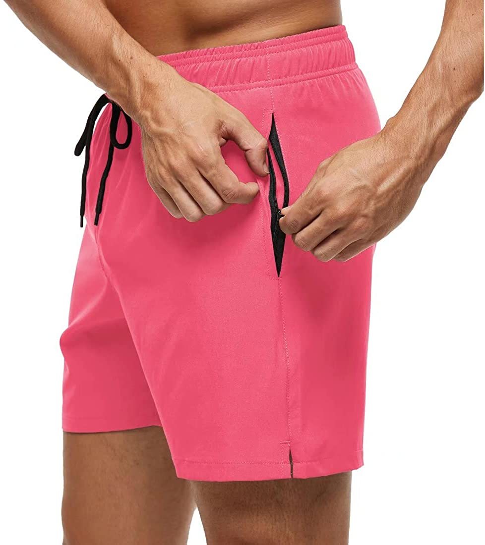 Męskie Kąpielówki z Kieszenią na Zamek i Regulowanym Sznurkiem