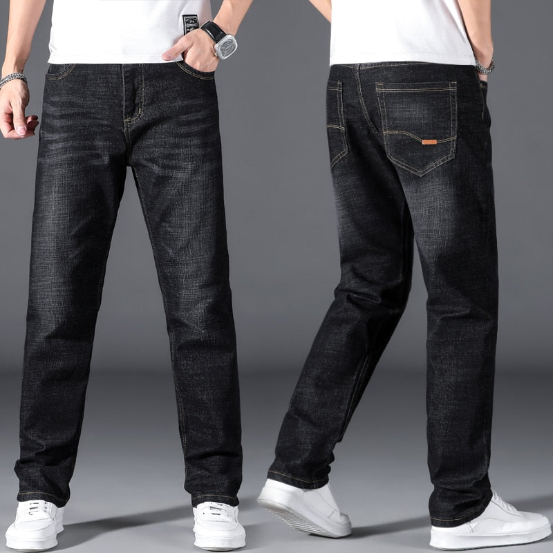 Wygodne i stylowe jeansy męskie o prostym kroju