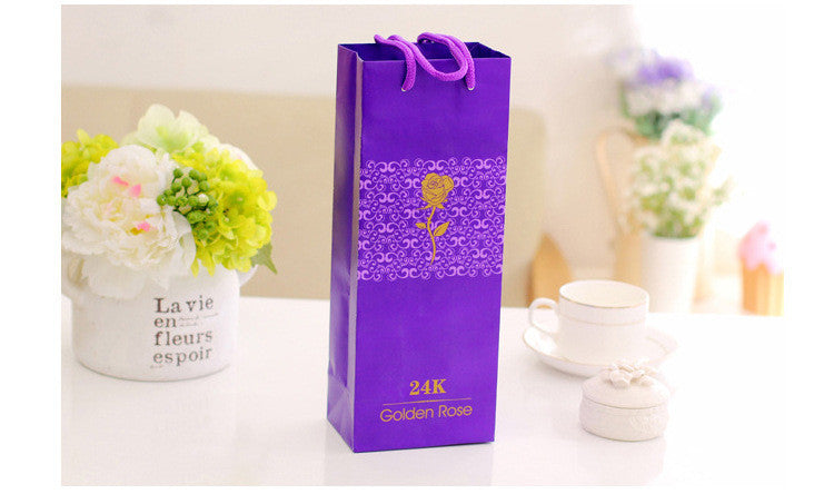 Wieczna złota róża 24K