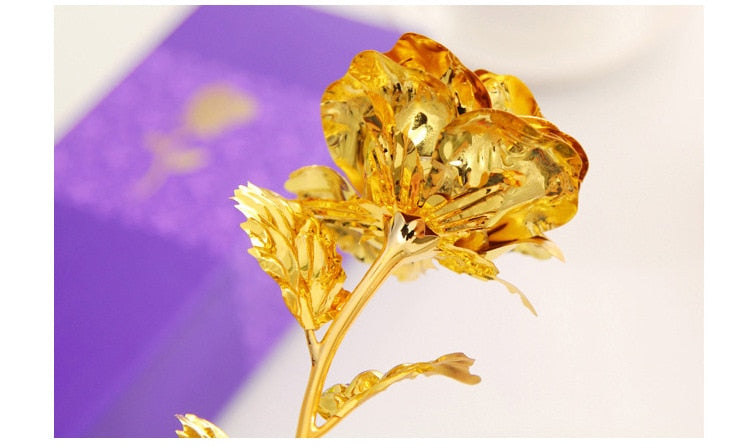 Wieczna złota róża 24K