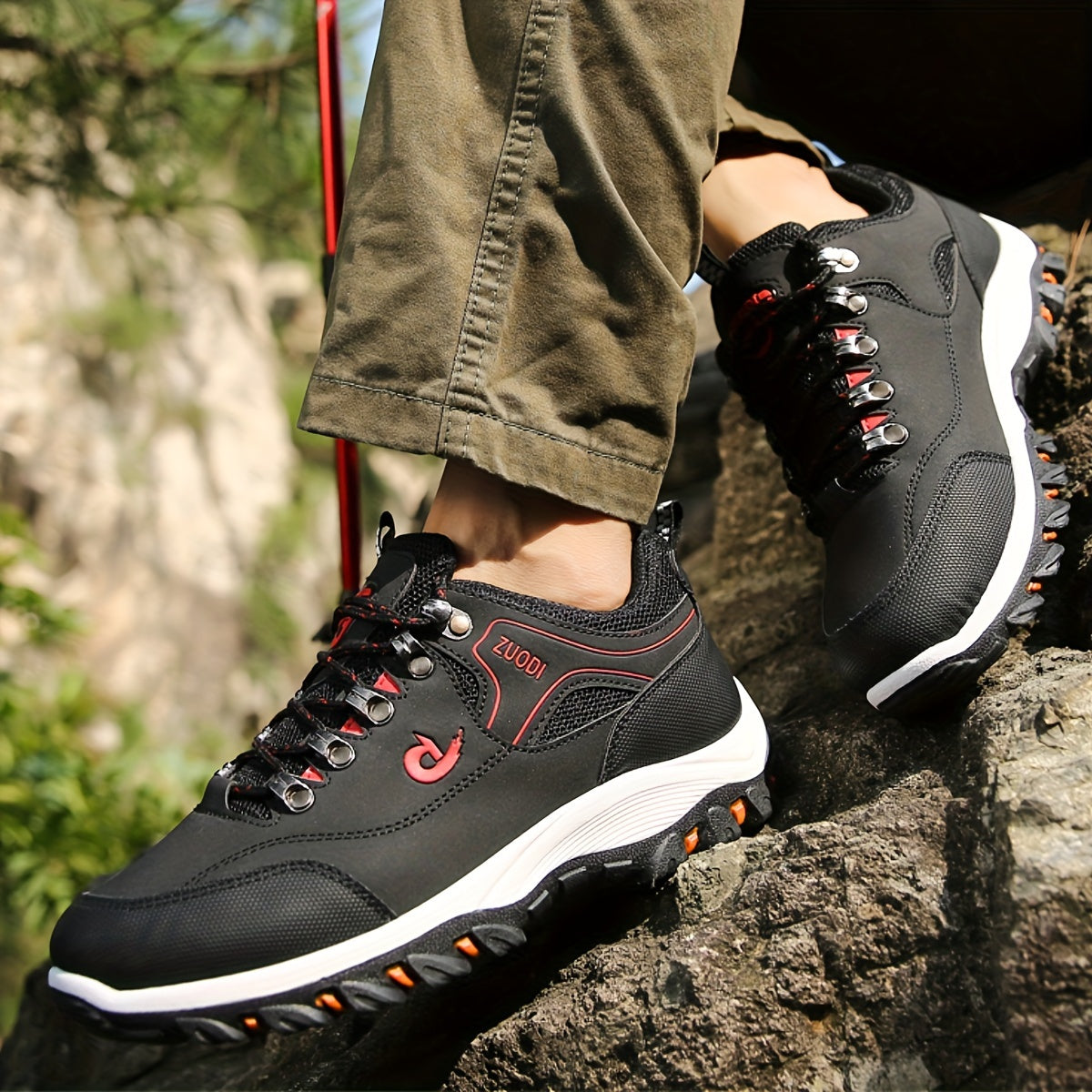 Męskie Buty Trekkingowe z Wzmocnioną Podeszwą