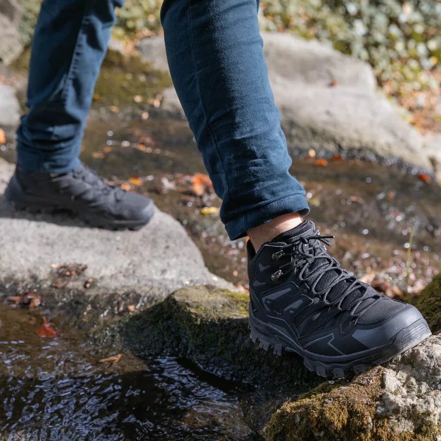 Unisex buty trekkingowe outdoor – wodoodporne, amortyzujące, z wysoką cholewką